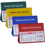 50 Calendários Mesa Pvc Grande Com Refil