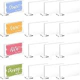 50 Cartões De Lugar De Acrílico Transparente Com Suporte Cartões De Lugar De Acrílico Retangulares Transparentes Em Branco Faça Você Mesmo Placas De Acrílico Em Pé Nomes De Convidados De Casamento Cartões De Acompanhante Para Mesa De Jantar De Festa De Casamento
