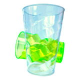 50 Copos Caldereta Twister 400ml Acrilico Liso Sortido