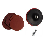 50 Discos De Lixa 125mm Com Sem Furo Adaptador Suporte