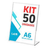 50 Displays L Expositor 10x15 Acrílico Cardápio Pix Qr Code
