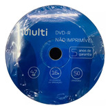 50 Dvd r Multilaser 16x 4 7gb Com Logo Dvd Mídia Virgem Nf