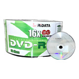 50 Dvd r Ridata Logo Branco