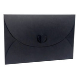 50 Envelopes 10x15cm Preto Para Convite Eventos