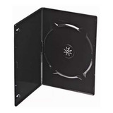 50 Estojo Capa Box Case Dvd cd Simples Preto 14 Mm Novo