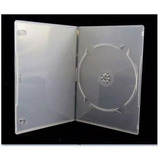 50 Estojo Slim Capa Box Case Dvd cd Simples Transparente 7mm