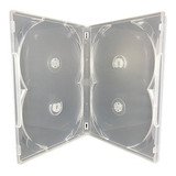 50 Estojos Caixa Capas Box Dvd Pack Transparente Quadruplo 4