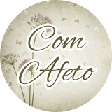 50 Etiquetas Adesivos Com Amor Com Carinho 5cm