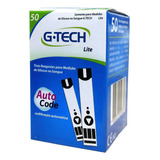 50 Fitas Tiras Reagentes G tech Lite Glicemia