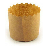 50 Forma De Papel Kraft Para Assar Mini Panetone De 100g