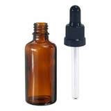 50 Frascos Conta Gotas 30ml Vidro Âmbar E Tampa Com Lacre