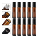 50 Frascos De Vidro Âmbar Roll On 10ml Premium Vidro Grosso