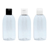 50 Frascos Pet 100 Ml Com Tampa Flip Top