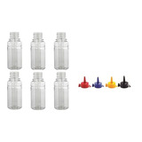 50 Frascos Pet 100ml Vazio Para Tinta Clean Com Bico