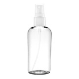 50 Frascos Pet 60 Ml Oval Válvula Spray Branca 
