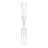 50 Frascos Spray Tubo Plástico Transparente 5ml Perfume Mini
