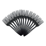 50 Garfo Resistente Descartável Refeição Preto