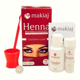 50 Kits Henna Sobrancelhas Makiaj Natural Fixação brinde