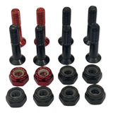 50 Kits Parafuso Base Porca 10 Gold silver sem Chave 