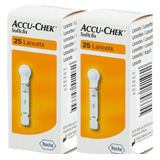 50 Lancetas Accu chek Softclix Original Da Roche