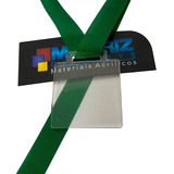 50 Medalhas Quadradas 4cm Acrílico Cristal 2mm C fita Verde