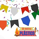 50 Metros Bandeirinha Festa Junina Plástico