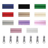 50 Metros Ziper Nylon N 5 E 6 100 Cursores Niquelados