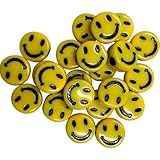 50 Miçanga Entremeio Redondo Carinha Smile Amarelo 10mm Sorriso Para Montar Pulseira Colar Infantil