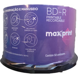 50 Mídias Maxprint Blu ray 25gb