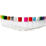 50 Mini Frasco 30 Ml Tampa Flip Top Alcool Gel Sabonete Liq