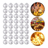 50 Mini Led Sem Fio Kit Decorativo Festa Bolo Bexiga Balão