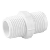 50 Niple Nipel De Pvc Rosca 1 2