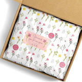 50 Papel Seda Personalizado Com Logo 25x50 100 Adesivos
