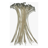 50 Pavios De 17 Cm De Velas Artesanais Com Cobre 