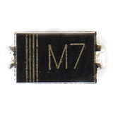 50 Pçs Diodo M7 1a 1000v 1n4007 In4007 Sma Do 214ac