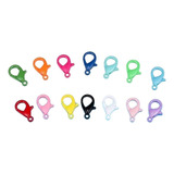 50 Pcs Fecho Lagosta Colorido Liga Chaveiro Pulseira Diâmetro 12 Mm
