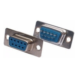 50 Peças Conector Db9 Fêmea Solda Fio Rs232 Serial