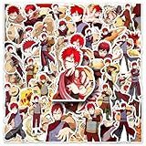 50 Peças De Decalques De Anime Populares Clássicos Adesivos De Vinil à Prova D água Para Garrafa De água Laptop Guitarra Carro Bagagem Skate Mangá Presentes Para Adolescentes 50 Peças Gaara 