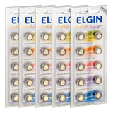 50 Pilhas Baterias Lr1130 Lr54 Ag10 Alcalina Elgin 05 Cart