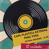 50 Plasticos Externo 32x32x0 20mm lp Gatefold disco Vinil