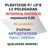 50 Plásticos Internos 0 08 Antiestáticos Grossos P Lp Vinil
