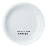50 Prato Raso Buffet Kilo Peso 806 A 826gr Porcelana Schmidt