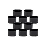 50 Protetores Ponteiras Pé Para Cadeira Oblonga Tubo 1 6x3cm
