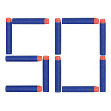 50 Refil Dardos Munição Arma Brinquedo Lançador Nerf