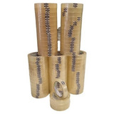 50 Rolos De Fita Adesiva Durex Fino 18mm X 100 Metros