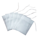 50 Sachês Biodegradáveis 6x8 Saquinho Infusor Chá Vazio Brc Cor Branco