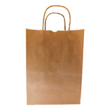 50 Sacolas Kraft M Gvc Pack 30x24x14 Alça Torcida Para Delivery