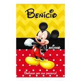 50 Sacolinhas Personalizadas 17x10x4 Mickey Ou Minnie