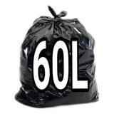 50 Sacos De Lixo 60 Litros Preto Grosso Reforçado Resistente