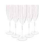 50 Taças De Champanhe De Acrílico 150 Ml